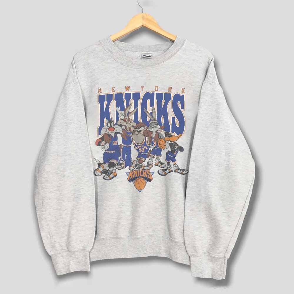 Vintage New York Knicks Looney Tunes Sweatshirt, Basketball 2022-23 Unisex Shirt